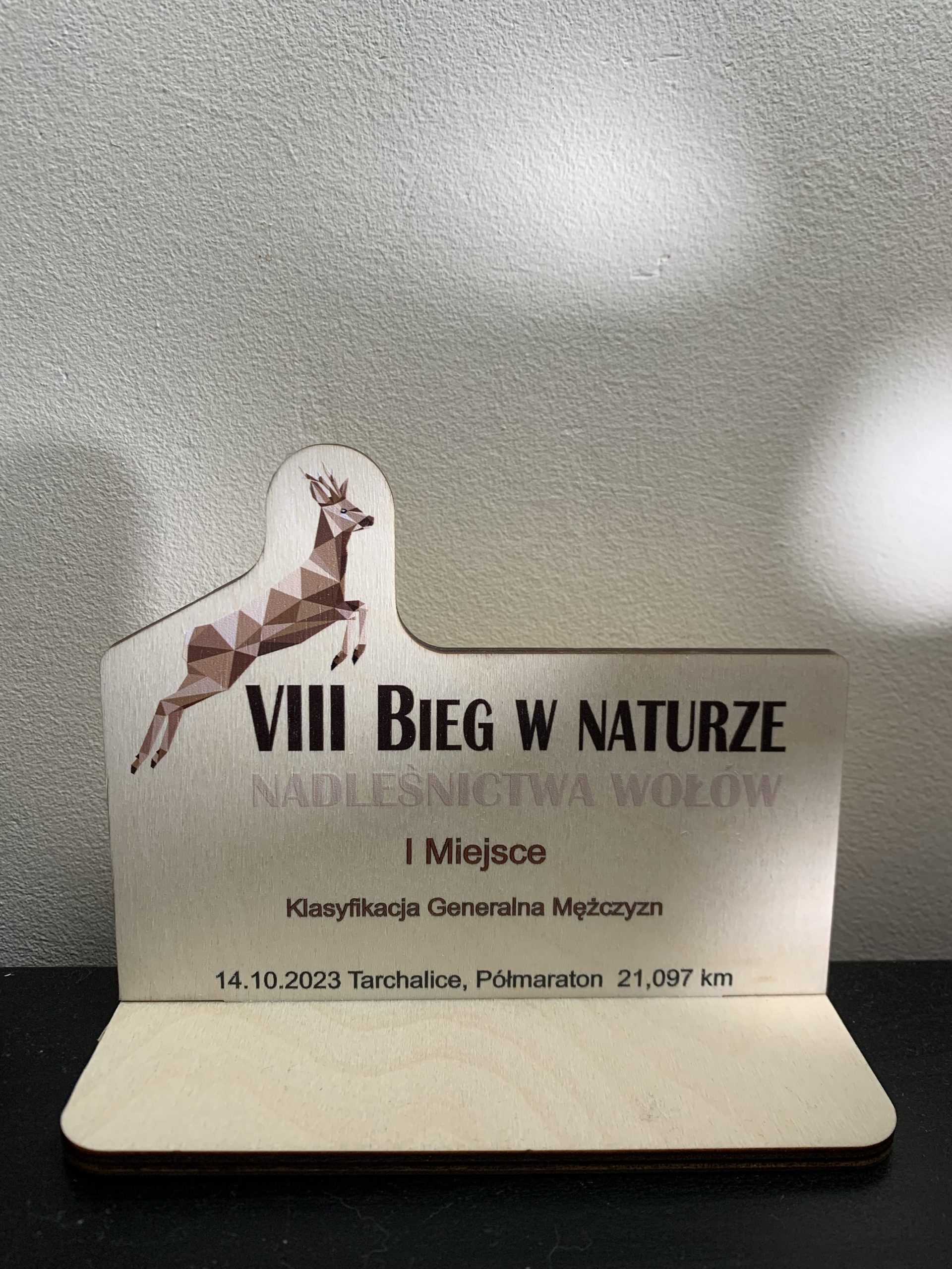 VIII Bieg w Naturze Wołów I miejsce open